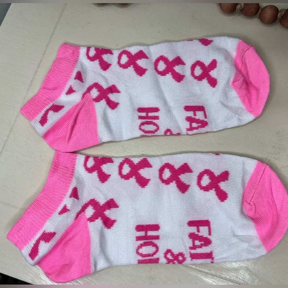 Brand New- Breast Cancer Awareness Socks